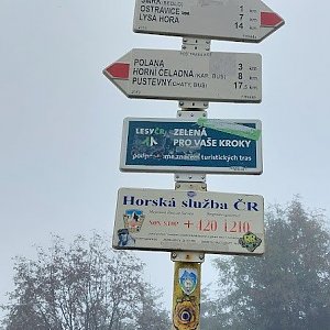 Trasa z Ostravice do 49.402221N, 18.384836E