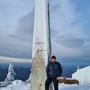 Jiří Gryz na vrcholu Lysá hora (4.12.2021 11:15)