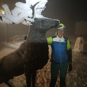 Petra Kosarkova na vrcholu Lysá hora (7.12.2021 16:52)