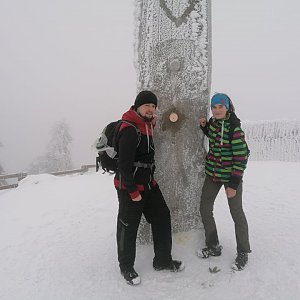Jan Zamarski na vrcholu Lysá hora (29.12.2021 9:39)