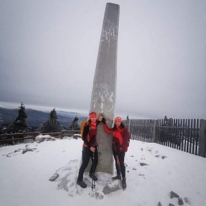 Kateřina Turčeková na vrcholu Lysá hora (13.1.2022 10:00)