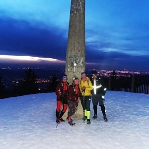 Kateřina Turčeková na vrcholu Lysá hora (24.2.2022 18:00)