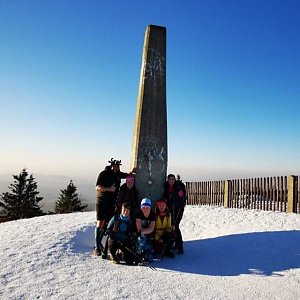 Kateřina Turčeková na vrcholu Lysá hora (11.3.2022 17:00)