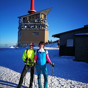 Petra Kosarkova na vrcholu Lysá hora (13.3.2022 16:42)