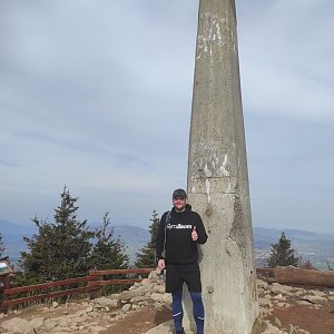 Tomáš Mucha na vrcholu Lysá hora (30.4.2022 9:07)