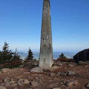Peťa na vrcholu Lysá hora (29.5.2022 7:42)