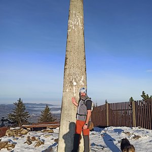 Daniel Hlavac na vrcholu Lysá hora (4.12.2022 8:54)