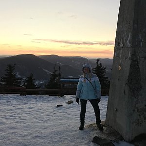 Jiřka Niedobová na vrcholu Lysá hora (25.12.2022 16:00)