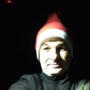 Jaroslav Macura na vrcholu Lysá hora (1.1.2023 0:24)