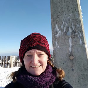 Ivana Urbánková na vrcholu Lysá hora (9.2.2023 15:31)