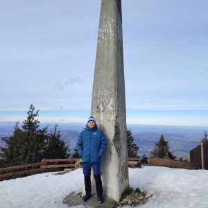 Tomáš Mucha na vrcholu Lysá hora (25.2.2024 10:35)