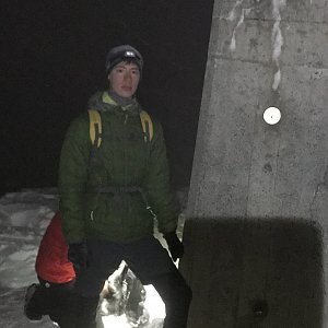 Maciček na vrcholu Lysá hora (18.1.2021 18:00)