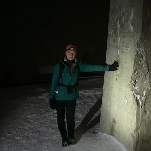 Janka na vrcholu Lysá hora (27.1.2021 17:00)