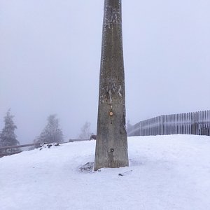Eva Týnová na vrcholu Lysá hora (28.2.2021 7:49)