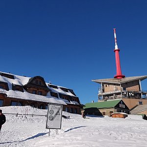 Jiří Nesit na vrcholu Lysá hora (8.2.2019 14:55)