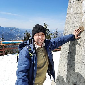 Roman Kroča na vrcholu Lysá hora (10.4.2021 12:17)