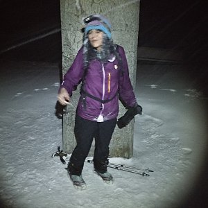 Jana Mayerová na vrcholu Lysá hora (21.2.2019 18:52)