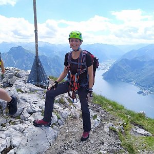 Šárka Dořičáková na vrcholu Traunstein (12.7.2020 15:00)