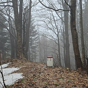 Marcela Kubíčková na vrcholu Provazné (4.2.2024 10:35)