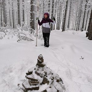 Michelle Sýkorová na vrcholu Čupel (17.1.2021 10:03)