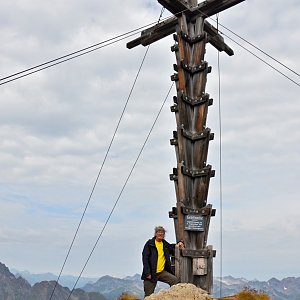 Jarda Vála na vrcholu Greitspitze (23.7.2022)