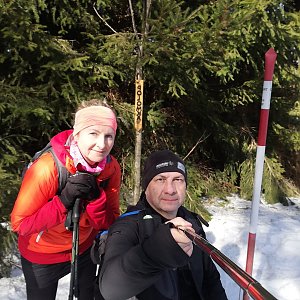 Dana + jirka na vrcholu Polomka (20.3.2022 10:39)