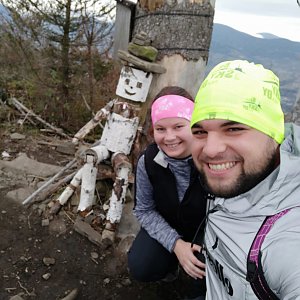 Veronika Hronková na vrcholu Ondřejník (14.11.2020 12:45)