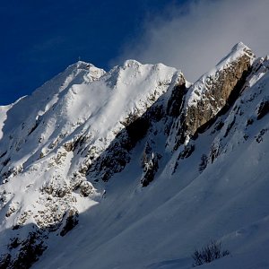 Jan Matiášek na vrcholu Monte Cadria (15.2.2016 14:52)