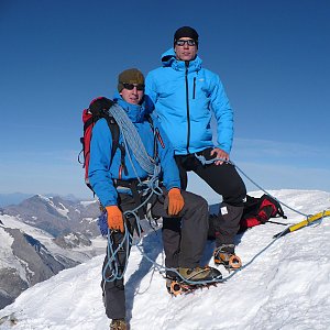 Miroslav Čulík na vrcholu Jungfrau (31.7.2015 8:45)