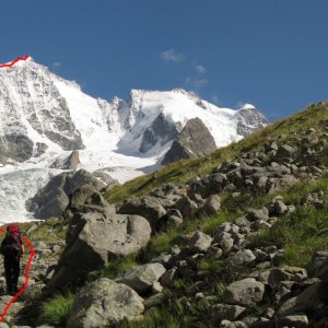 marko na vrcholu Piz Bernina (11.8.2013 22:54)