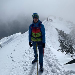 Petra na vrcholu Allalinhorn (13.8.2021 10:30)