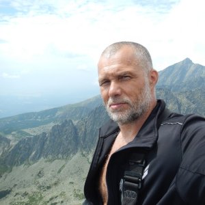 Rastislav Biarinec na vrcholu Malé Solisko (1.8.2018 12:50)
