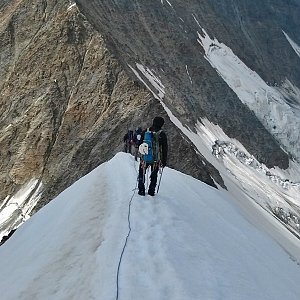 Martin Horáček na vrcholu Alphubel (28.8.2016 14:35)