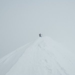 Martin Horáček na vrcholu Breithorn Occidentale / West (25.4.2022 14:45)