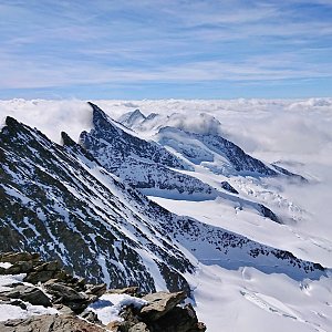 Martin Horáček na vrcholu Gross Fiescherhorn (27.4.2018 10:59)