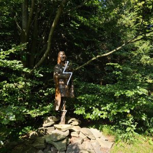 Marcela Kubíčková na vrcholu Ropice (16.8.2025 10:30)