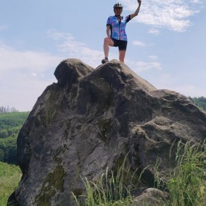 Marcela Zahradilová na vrcholu Čertův kámen (6.7.2023 14:32)