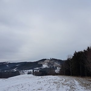Marcela Kubíčková na vrcholu Chladná (27.12.2021 12:50)