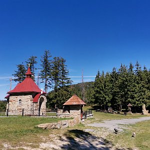 Šárka na vrcholu Muřinkový vrch - kaple (25.7.2022 15:34)