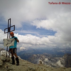 Martin na vrcholu Tofana di Mezzo (7.7.2018 14:10)