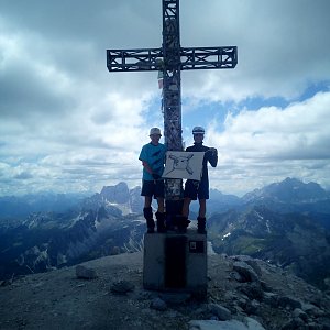 Martin na vrcholu Tofana di Rozes (8.7.2018 14:10)