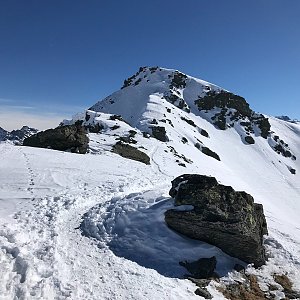 Martin Matějka na vrcholu Mont Valaisan (8.3.2022 10:51)