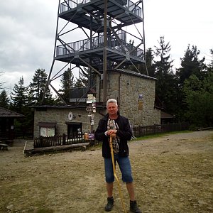 Roman Matejovský na vrcholu Velká Čantoryje (13.6.2021 15:40)