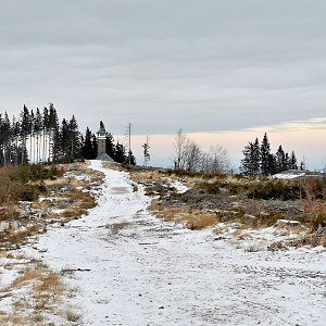 Martin Horáček na vrcholu Kozubová (9.1.2022 15:32)