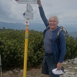 Jaroslav Hrabuška na vrcholu Malá Babia hora (13.5.2022 12:25)