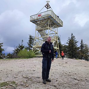 Jiří a Iveta na vrcholu Barania Góra (22.5.2022 12:06)