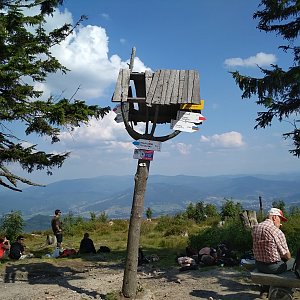 Katka na vrcholu Barania Góra (21.7.2018 15:58)