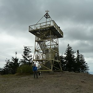 Joch a Dingo na vrcholu Barania Góra (28.9.2020)