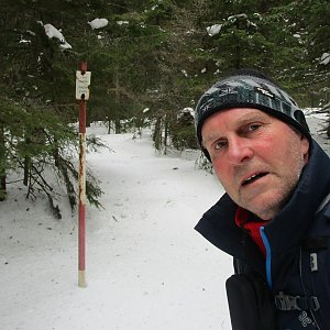 Michal Kříž na vrcholu Orel (16.2.2022 12:55)