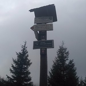 Šárka na vrcholu Velký Klínovec (29.9.2018 10:03)